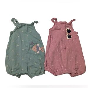 2 Piece Set Carter's 24m Girls Summer Rompers